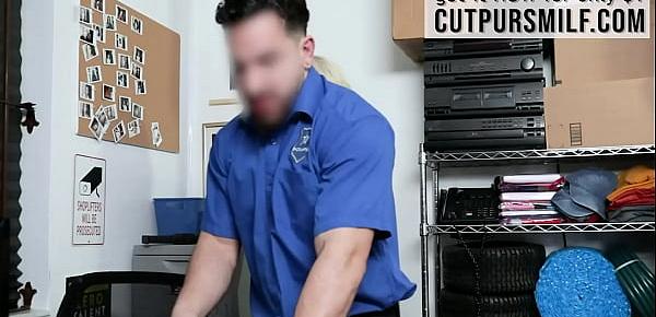  Hot Blonde Kit Mercer Caught Stealing And Fucked In Back Office